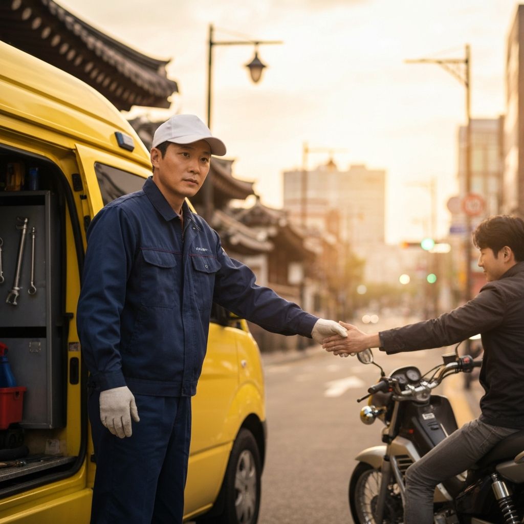 굿이어바이크 출장 서비스 현장